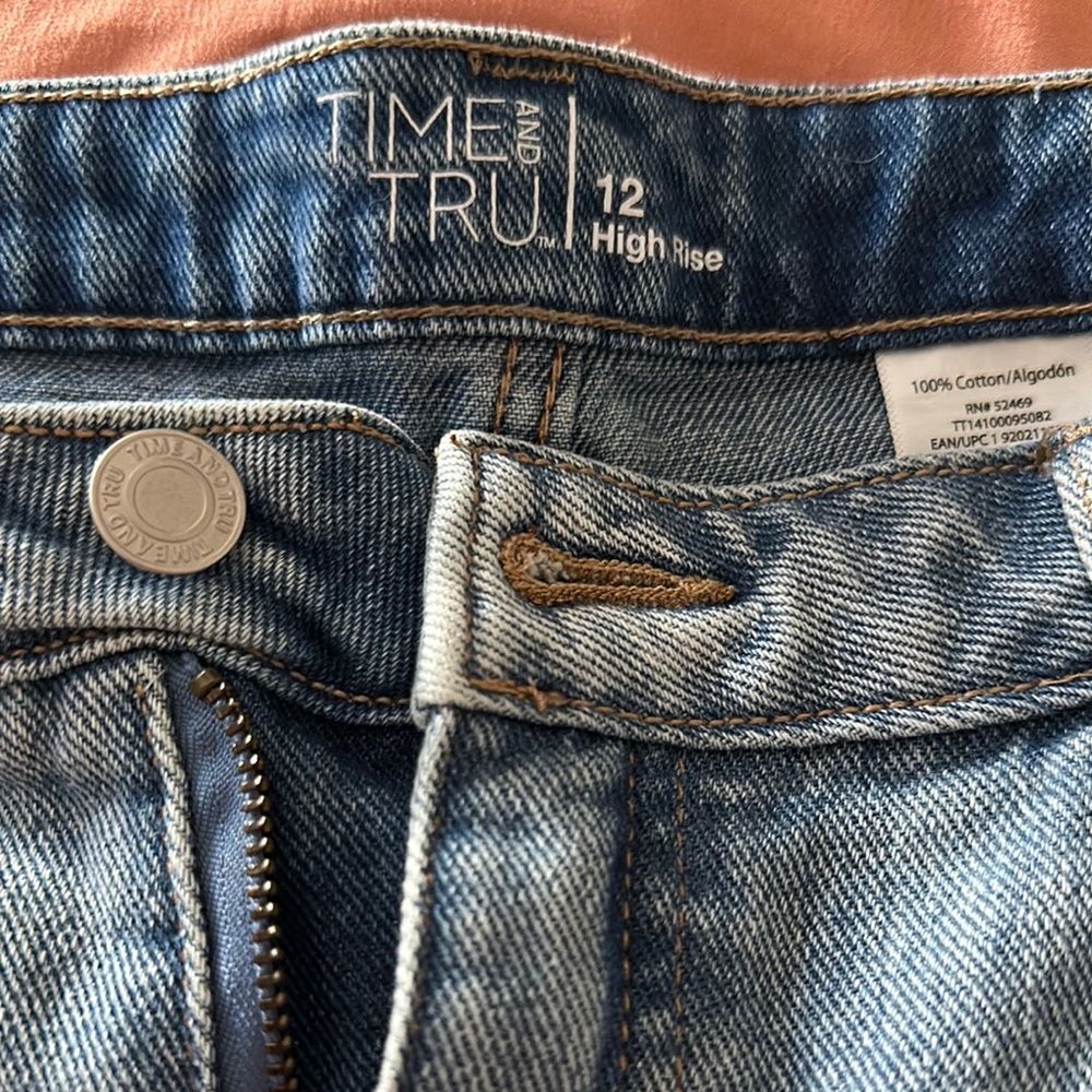 Time and Tru High Waist Denim Shorts